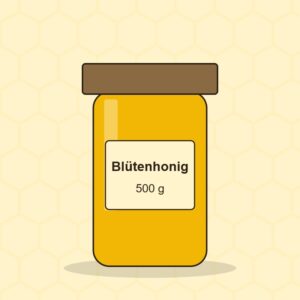 Illustration: Glas Blütenhonig (Platzhalter)