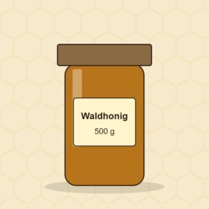Illustration: Glas Waldhonig (Platzhalter)